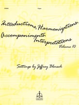 Introductions, Harmonizations, Accompaniments, Interpretations - Vol. 10 Organ sheet music cover